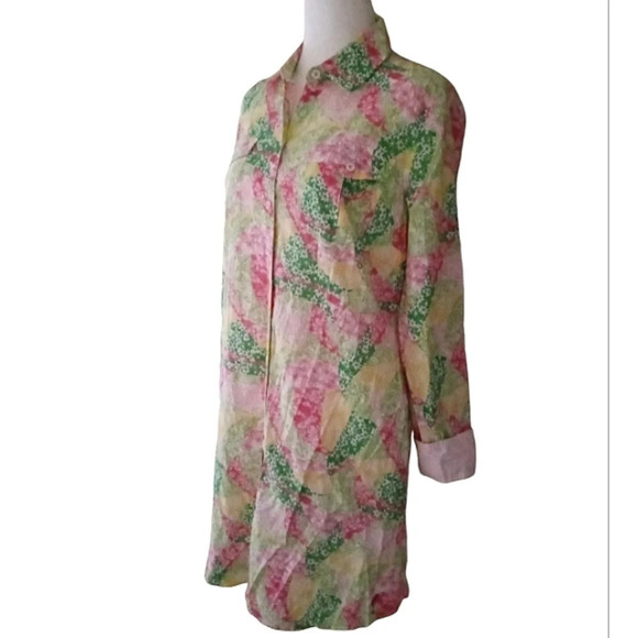 Lilly Pulitzer Long Sleeve Eliot Wing Ding of a Patch Dress Size Small Pockets - Picture 12 of 15
